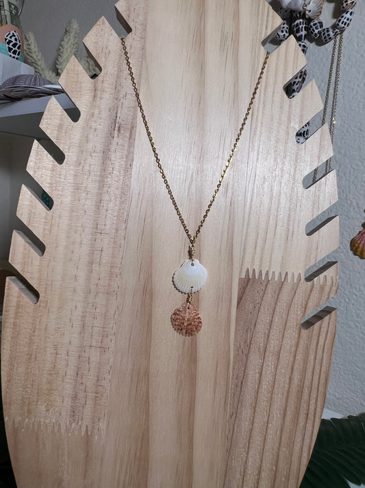 Double Olepe Dangle Necklace