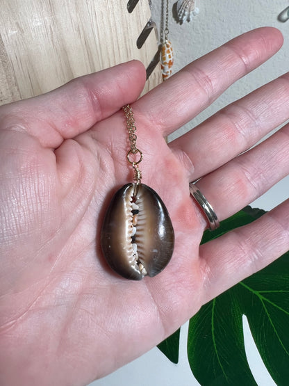 Snakehead Cowry Lip Necklace