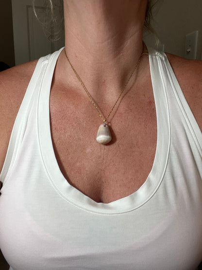Ocean Tumbled Hawaiian Cone Shell Necklace