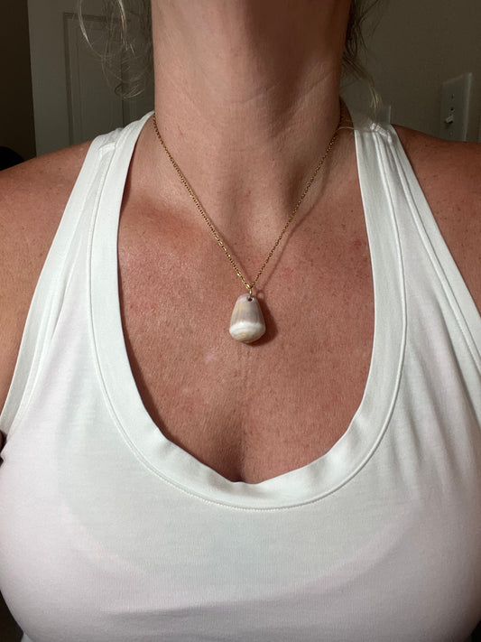 Ocean Tumbled Hawaiian Cone Shell Necklace