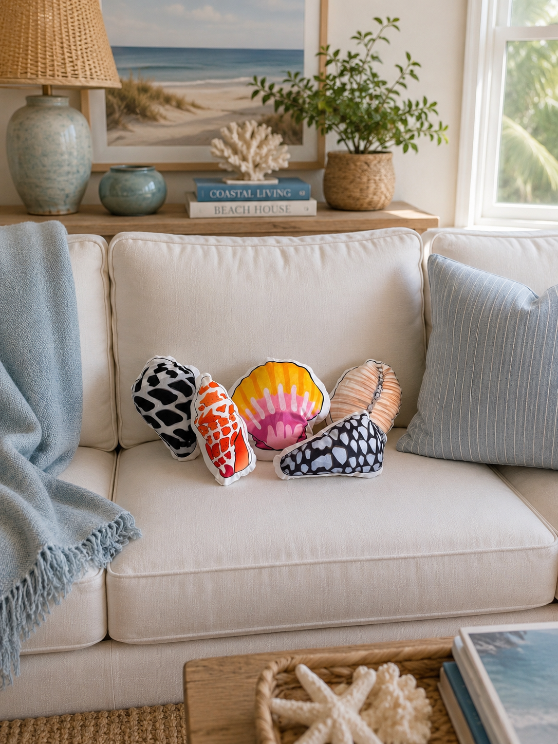 Mini Seashell Pillows