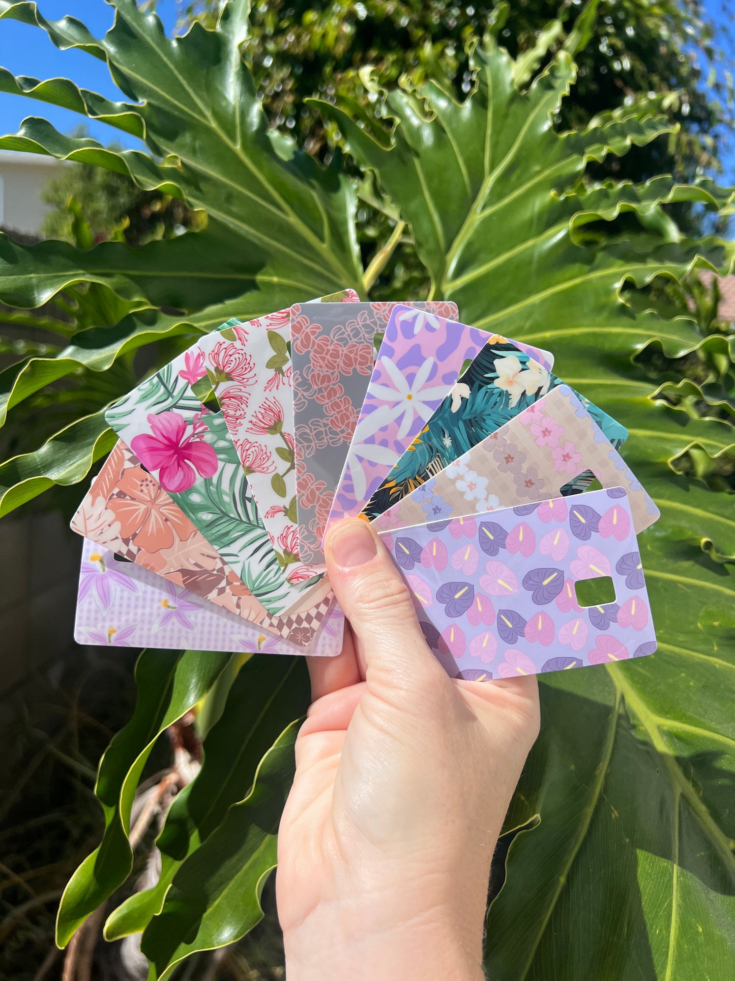 Flower and Lei Card Skins