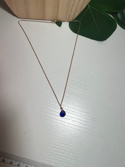 Cobalt Blue Seaglass Necklace