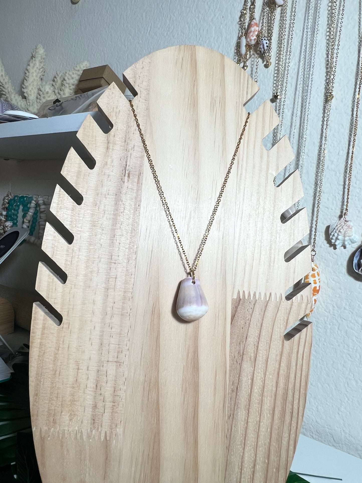 Ocean Tumbled Hawaiian Cone Shell Necklace