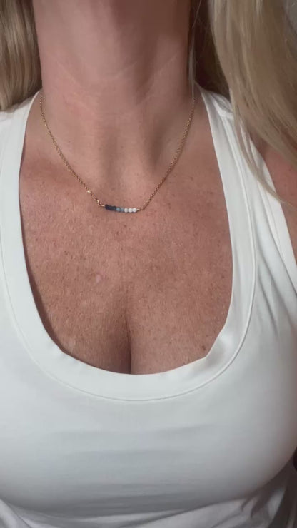Blue Ombre Layering Necklace