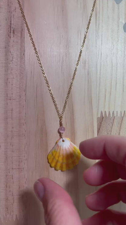 Sunrise Shell Necklace - Gold Filled