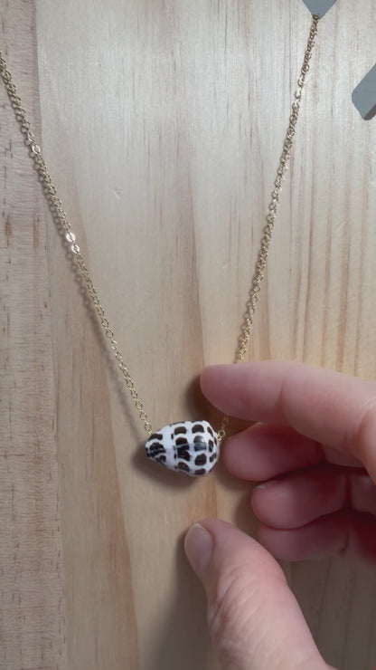 Hebrew Cone Floating Shell Necklace – Gold Filled | 17"