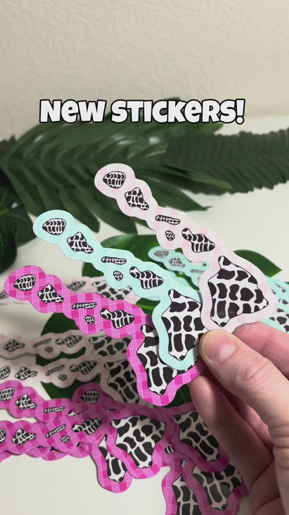 Hebrew Islands Palaka Sticker