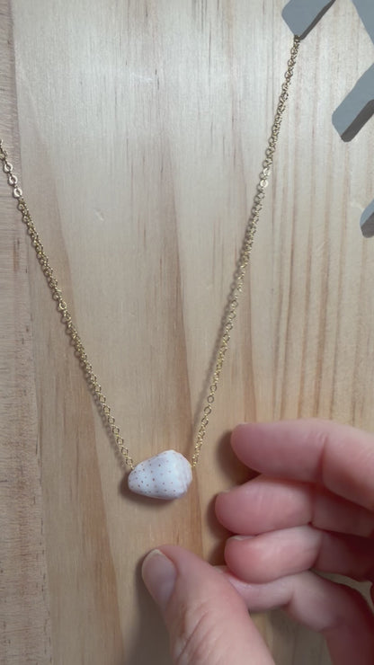Abbreviated Cone Floating Shell Necklace – Gold Filled | 17"