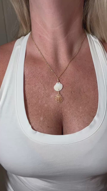 Double Olepe Dangle Necklace