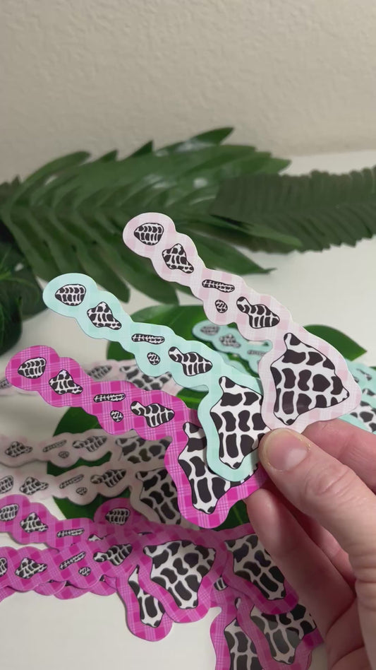 Hebrew Islands Palaka Sticker