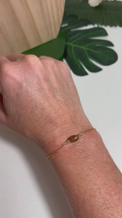 Super Tiny Brown Miter Shell Bracelet