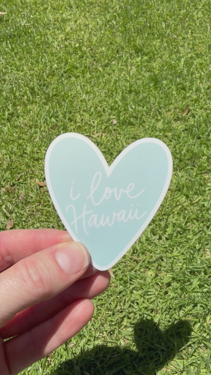 I Love Hawaii Sticker
