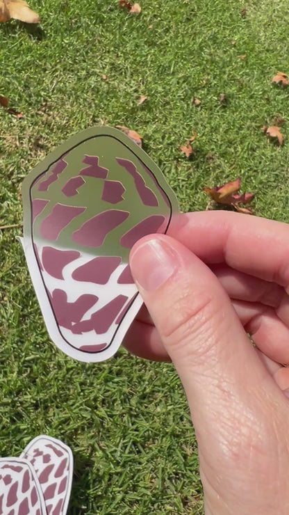 Brown Hebrew Sticker